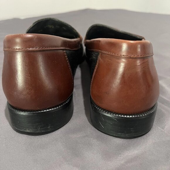 Florsheim Loafers Mens Size 12D Shoes Slip On Pebble Leather Tassel Two Tone - Picture 6 of 9